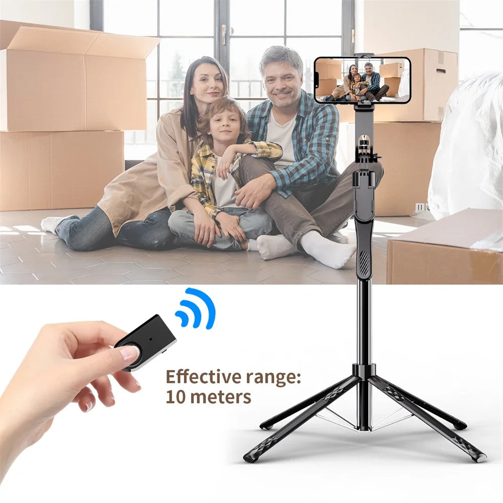 FGCLSY new 360° Rotation Gimbal Stabilizer ,Selfie Stick Tripod for Smartphone Camera With Bluetooth shutter Stabilizer for Live.