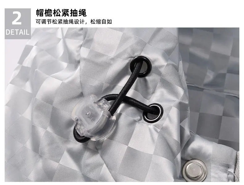 Supzoom New Arrival Casual Mens Winter Trendy Hooded Bread Couple Bright Face Starry Thickened Coat Cotton-padded Jackets.