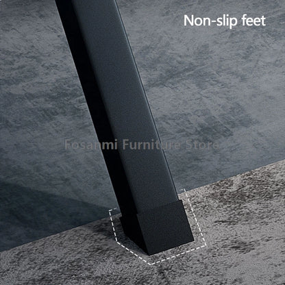 Ergonomischer Gaming-Schreibtisch aus Premium-Kohlefaser, stabile K-Typ-Stahlfüße, Heim-Zimmer-Schreibtisch, Gamer-Tisch, hochwertiger, stabiler Bürotisch