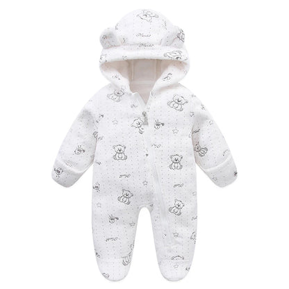 Neugeborenen Baby Kleidung Flanell Herbst Winter Baby Jungen Mädchen Strampler Cartoon Neugeborenen Body Weiche Warme Overall für Babys 0-12M