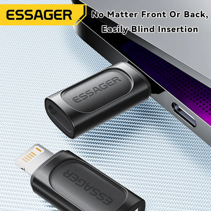 Essager Lighting To Type C OTG Adapter USB Type C To lighting PD 20W Fast Charging For iPhone 15 14 13 12 Pro Max ios Converter.