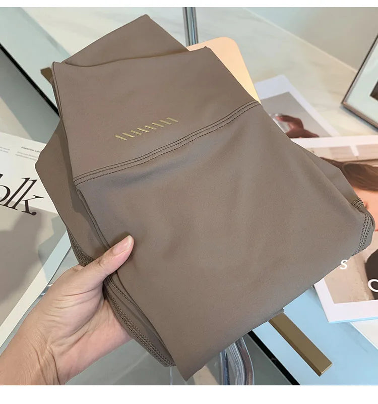 Cross over Nylon Yoga Pants Women High Waist Gym Sport Leggings Stretchy Workout Fitness Tights Running Squat Proof Dry Fit.