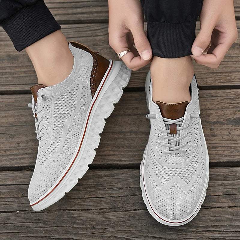 Men Sneakers Men Mesh Casual Shoes Fashion Lightweight Breathable Soft Soled Shoes Summer Outdoor Sports Fitness Large Size 48.