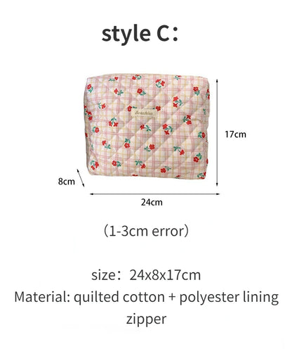 Large Capacity Women's Cosmetic Bags Cases Casual Ladies Small Storage Bag with Zipper Female Travel Clutch Bag Small Handbags