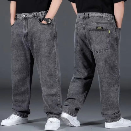 Oversize Jeans for Man Male Jeans Pants Denim Pants Men's Jean Big Size Baggy Y2k Mens Cargo Black New Wide Leg Trousers.