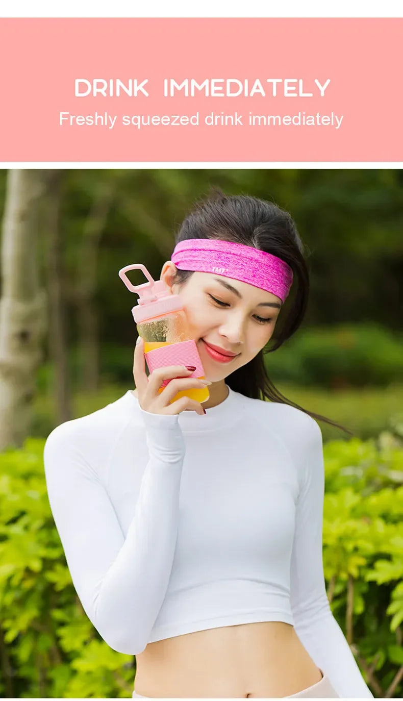 Portable Electric Fruit Juicer Wireless USB Rechargeable 6 Blades Mini Mixer Multifunction Summer Smoothie Blender Machine.