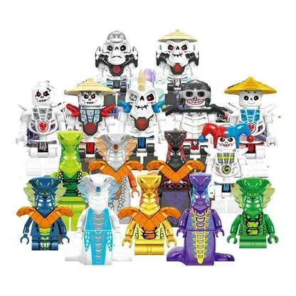 Hot Toys Anime Characters 24 Pieces Ninjago Mini Figure Building Block Toys Mini Doll Doll Figure Blocks Kids Toys Birthday Gift.