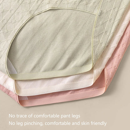 3Pcs/set Women's Seamless High Waist Cotton Panties - Tummy Control Antibacterial Hip Hugger Underwear Soft Stretch Briefs.