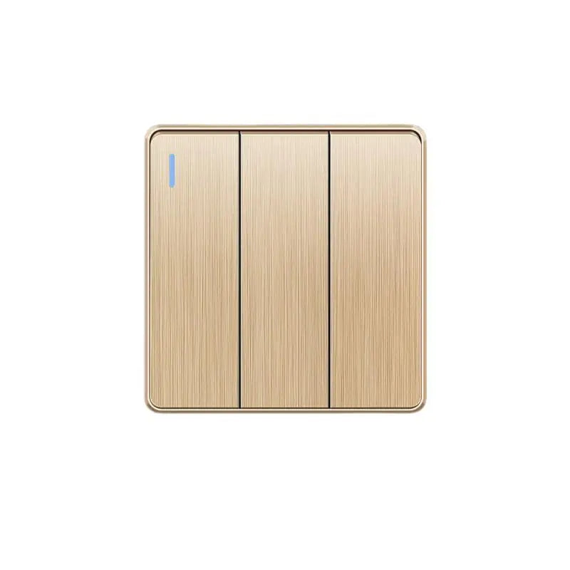 Gold 13A UK Stecker USB Steckdose, Haushalt elektrische licht schalter, universal 5 loch Dual Buchse mit USB Ladegerät, AC110-250V