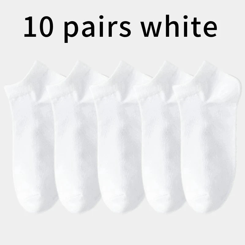 10/5/3MEN'S Mid-calf Socks Cotton Socks for All Seasons, Solid Colour and Versatile