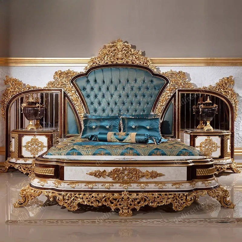 Europäische Prinzessin Bett Schlafen Ästhetik Hochzeit Hohe Qualität Erwachsene Ungewöhnliche Designer Bett Schlafzimmer Mode Muebles Möbel