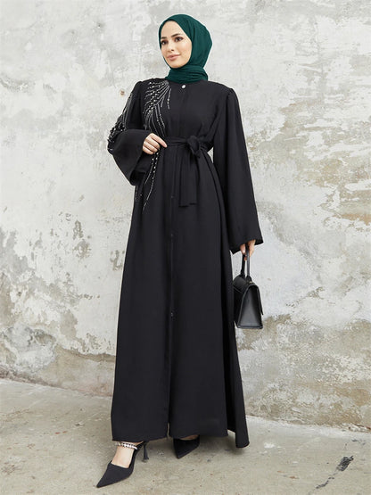 Ramadan Eid Dubai Elegant Abaya Kebaya Islam Muslim Kaftan Modest Dress For Women Robe Musulmane Caftan Marocain Femme Vestidos.