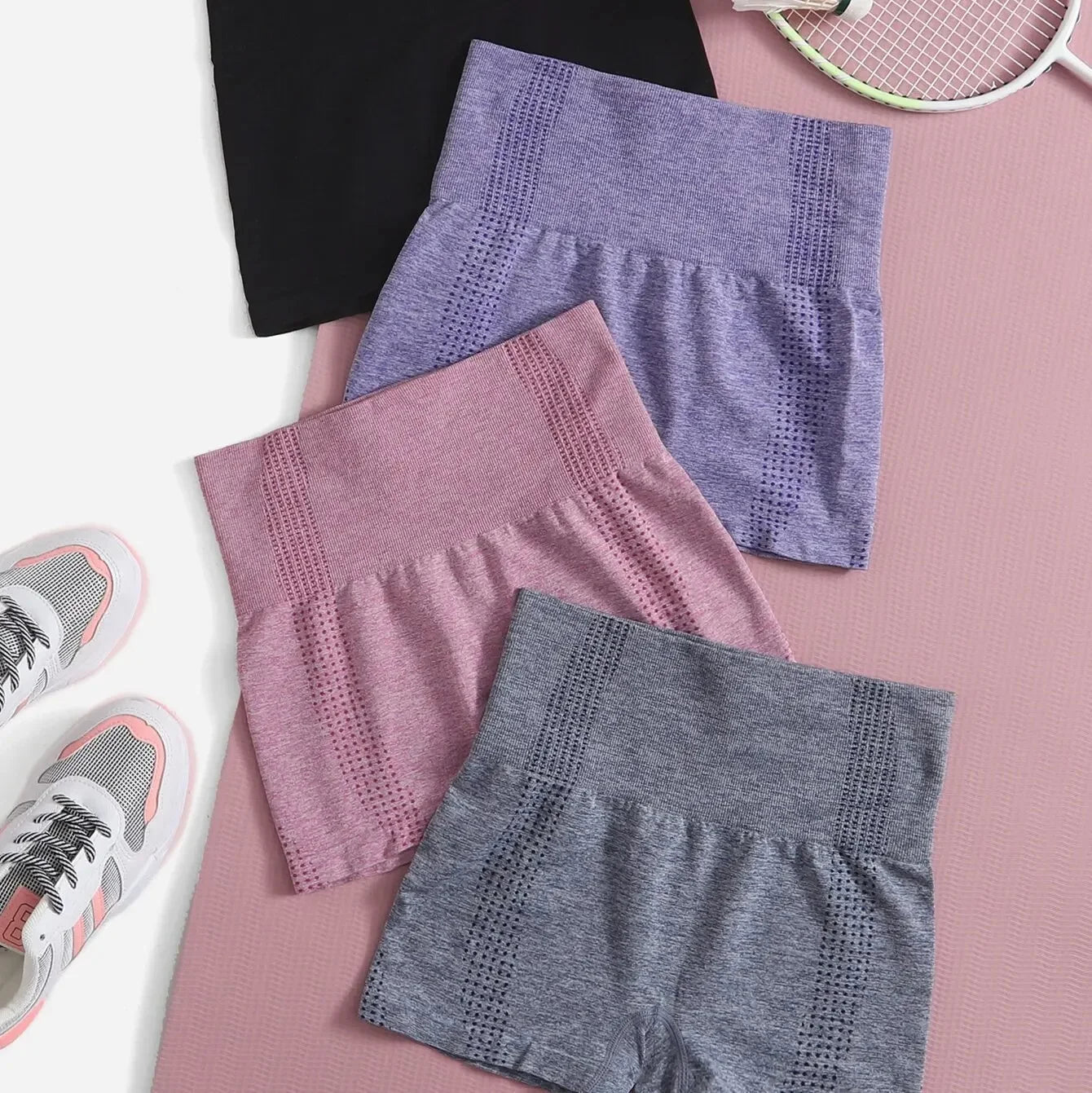 Sexy Seamless Knitted Yoga Sportswear Set Women's Quick Dry Tight Fitness Clothes Set Comfortable High-End Sensation