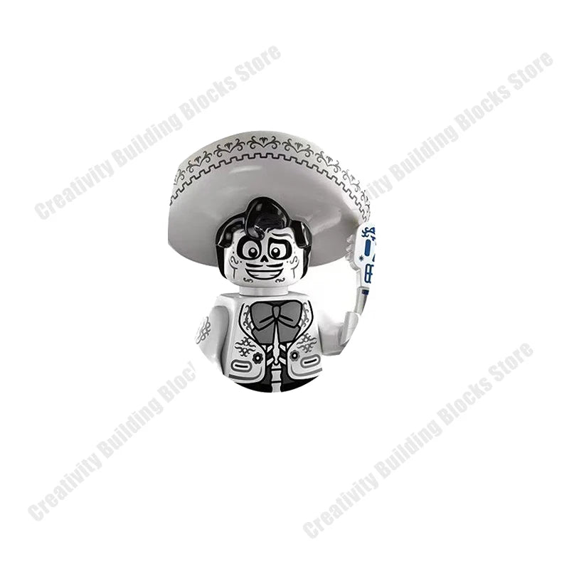 New Hot Series Gray Shark Boy Girls 3D Model DIY Building Bload Toys Classic Movie Children's Toys Gifts