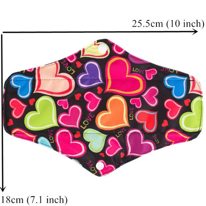 10pc Reusable Menstrual Panties Pads Monthly Period Gaskets Women's Washable Sanitary Napkin Lady Menstrual underwear Cloth Pads.