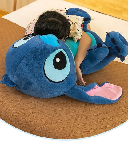 80cm Big Size Disney LILO & Stitch Anime Plush Stuffed Doll Room Plushies Pillow Kawaii Ornaments Children's Holiday Gifts