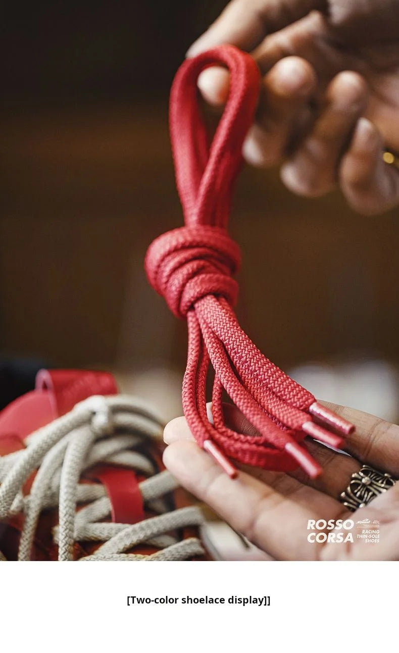 Maden Vintage Patchwork Rot Racing Sneakers Unisex Sommer Atmungsaktive Deutsche Trainer Schuhe Dünne Sohle Casual Lace-Up Sportliche Schuhe.