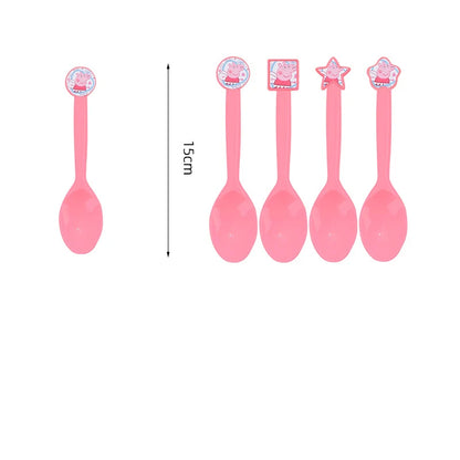 Cartoon Peppaed Schweine Geburtstag Party Dekoration George Seite Pappteller Einweg Geschirr Ballon Für Kind Event Liefert