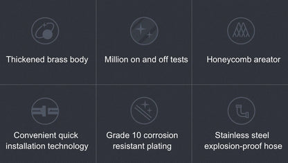 VGX Luxury Bathroom Faucets Basin Mixer Sink Faucet Gourmet Washbasin Tapware Hot Cold Water Tap Brass Chrome Black Brushed Gold