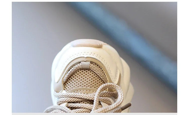 Girl Child Sport Shoe 2024 Spring Mesh Breathable Toddlers School Running Sneakers Fashion Non-slip Kids Boys Basketball Shoes.