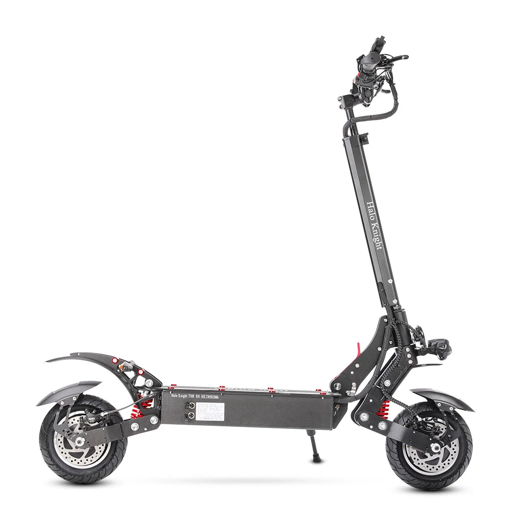 Halo Knight T108 28.8Ah 1000W Dual Motor Faldable Electric Scooter 65KM/H Max Range 60KM On-Road Tire E Scooter with Suspension.
