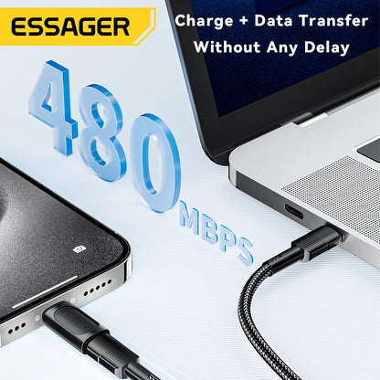 Essager Lighting To Type C OTG Adapter USB Type C To lighting PD 20W Fast Charging For iPhone 15 14 13 12 Pro Max ios Converter.