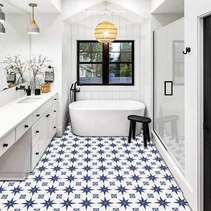 1pc/10pcs Floor Tile Sticker Self Adhesive Floor Sticker Vinyl Non-slip Floor Tile Sticker Wall Sticker Waterproof 20cm x 20cm