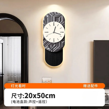 2026 Retro-Kunst-Wanduhr für Wohnzimmer, Zuhause, 2025, neue leichte Luxus-High-End-Uhr, geräuschlose Wanduhr