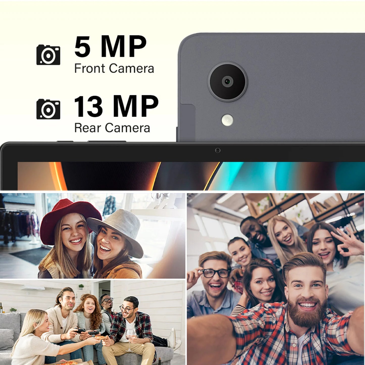 ANRY 10.95 Inch Tablet Android 15 HD Display 12GB RAM 128 ROM Fast Charging 8000mAh 5G WiFi Octa-Code Android Tablets with Case.