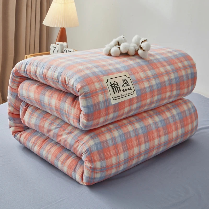 Quilt cotton queen Fall double bed comforters Quilt with cover washable Winter blanket Duvet 220x240 nordic duvet bed 150