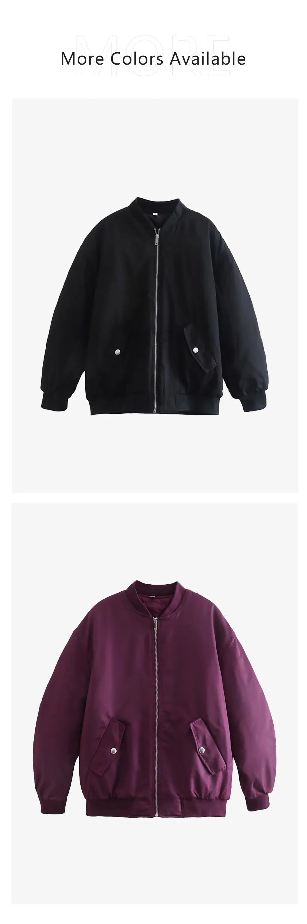 UNIZERA2023 Herbst und Winter Neue frauen Mode Stil Stehkragen Solide Lose Fit Flieger Jacke Baumwolle Mantel.