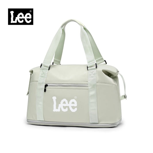 LEE Expandable Large Capacity Luggage Travel Handbag Women Sports Fitness Gym Yoga Bag Waterproof Dry Wet Pocket Duffel Bag.