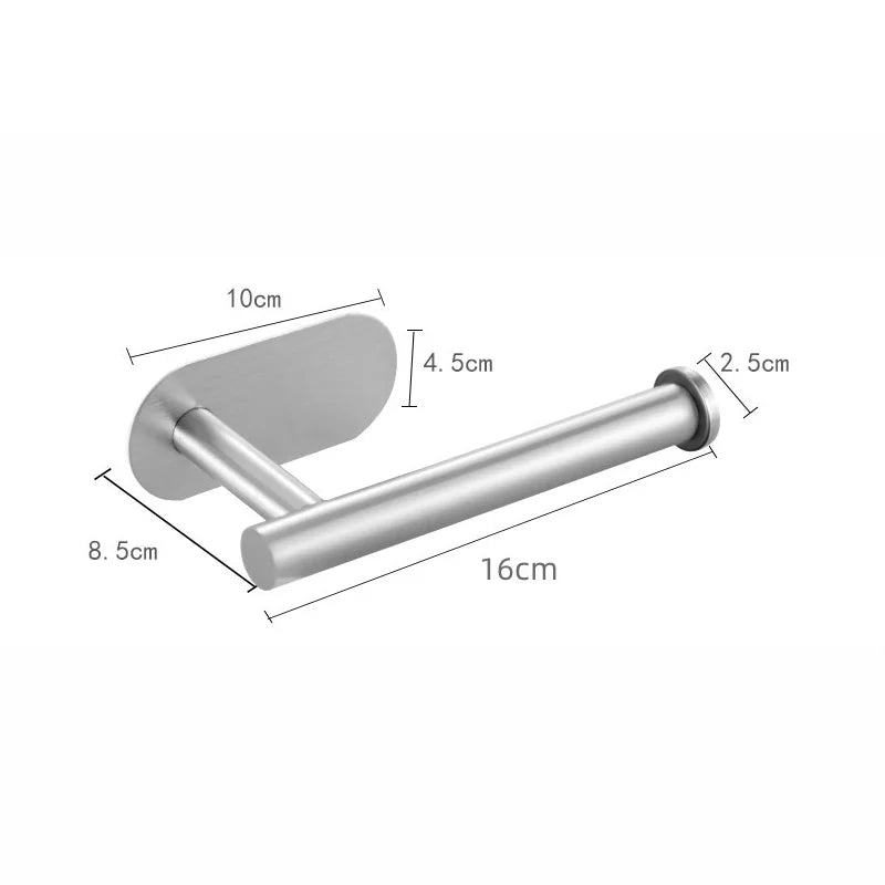 Badezimmer-Papierhandtuchhalter, vertikaler Toilettenpapierhalter aus Edelstahl, perforationsfreier, bodenstehender Toilettenpapierhalter