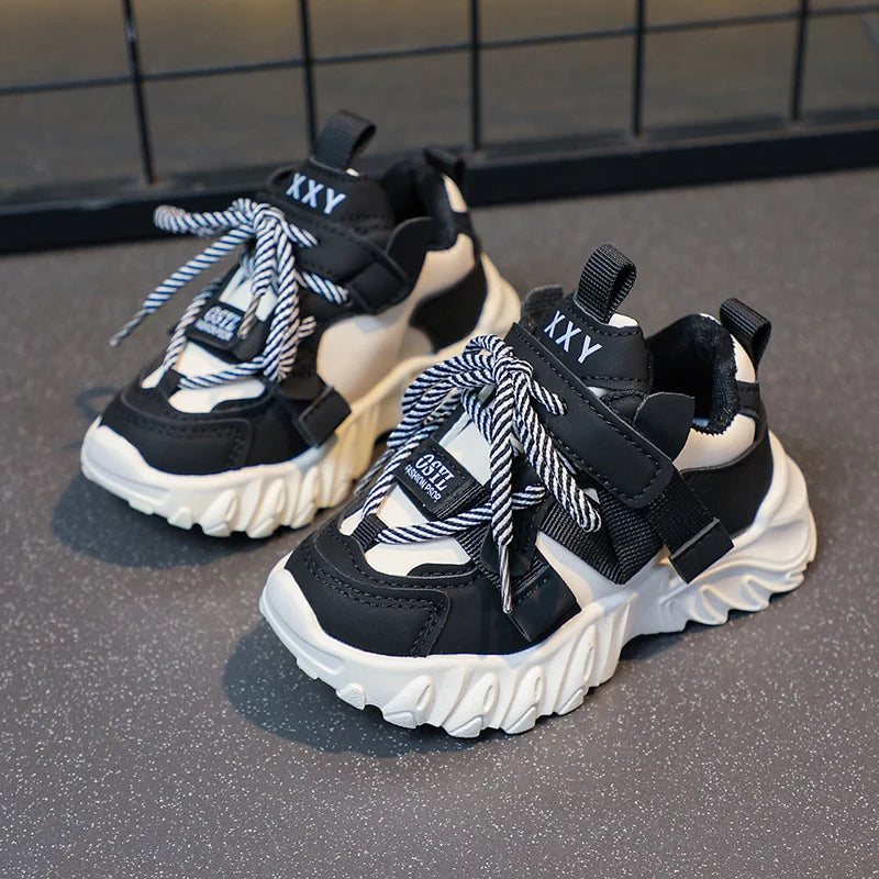 Kids Sport Chunky Shoes Mesh Breathable Casual Girls Sneakers children boy Shoes.