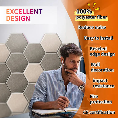 TOUO Sound Absorbing Panel 12 Pcs Studio Acoustic Panel High Density Insulation Acoustic Treatment Drum Room Wall Soundproofing