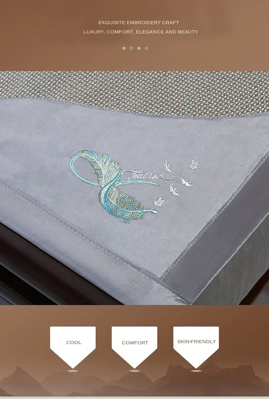 WOSTAR Summer cooling mattress 150 adult baby air conditioning cool sleeping mat cold bed sheet protection pad queen king size.