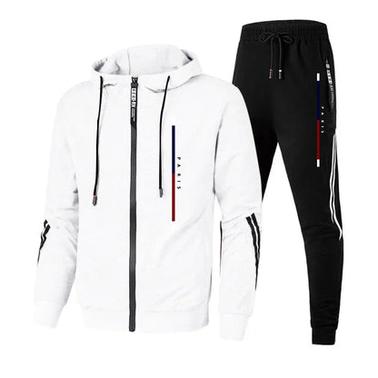 Fashion Men's Tracksuit Autumn Winter Casual Quality Pullover Single Sweatshirt Hoodies Sweatpants Sports Outdoor Daily Clothing.