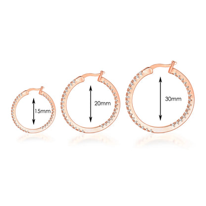 Hoop Earrings for Women Fashion Trend Micro-inlaid Zircon Small & Big Pierced Cartilage Ear Hoops Punk Jewelry Accessories E398.