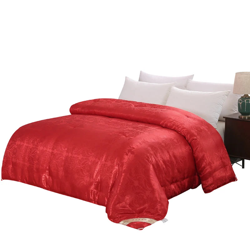 Chinese Natural/Mulberry Luxury Silk Comforter Duvet  Twin Queen King Full Double Size Blanket Quilt Jacquard Bedding In Filler.