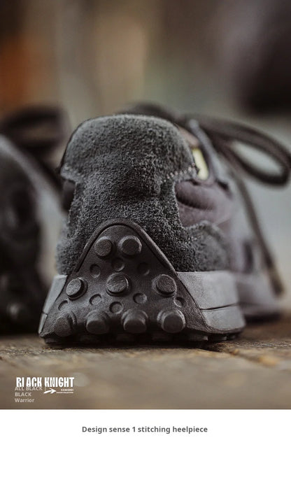 Maden Frühling Vintage Dickbesohlte Patchwork Schwarze Sneakers Lässige atmungsaktive Joggingschuhe Low-Top-Schnürschuhe Sportliche Sommerschuhe.