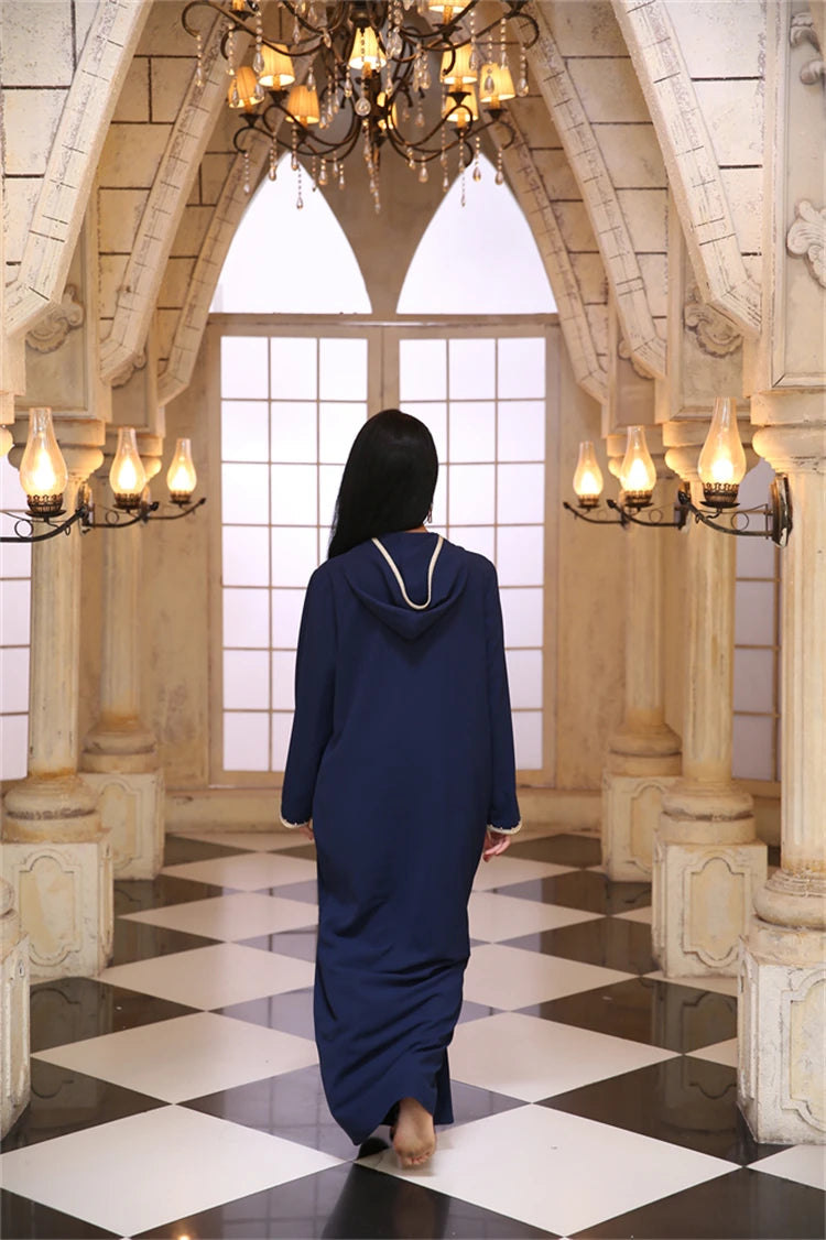 Ramadan Eid Hoodie Abaya Damen Dubai Luxury Islam Muslim African Dresses For Women Kebaya Caftan Marocain Robe Musulmane Femme.