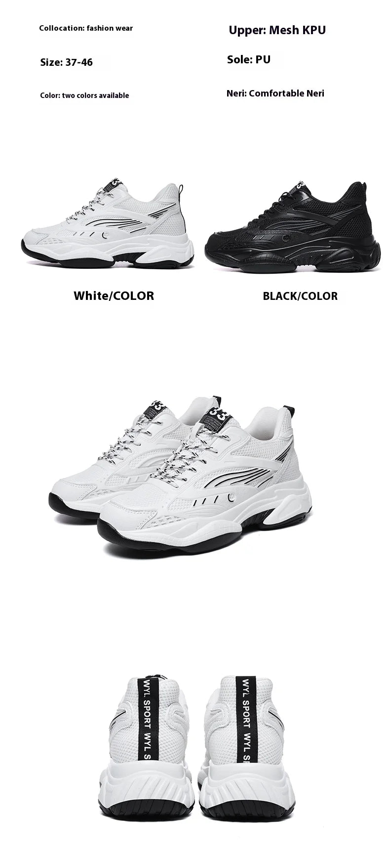 6CM Man Hidden Elevator Shoes Breathable Mesh Sneakers Anti-Slip Thick Sole Comfortable Casual Athletic Sports for Men Non-Slip