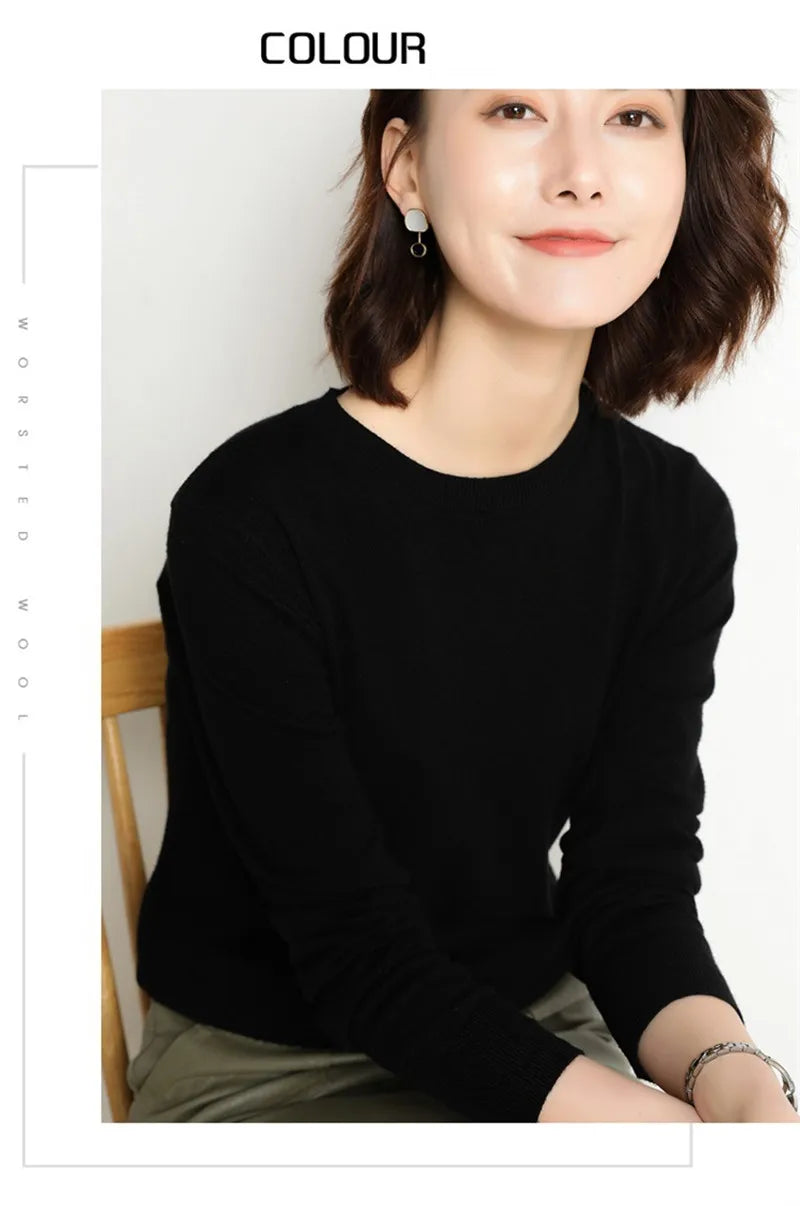 22 farben Herbst und Winter Kaschmir Pullover Frauen Pullover Oansatz Pull Femme Lange Hülse Frauen Casual Lose Pullover Pullover