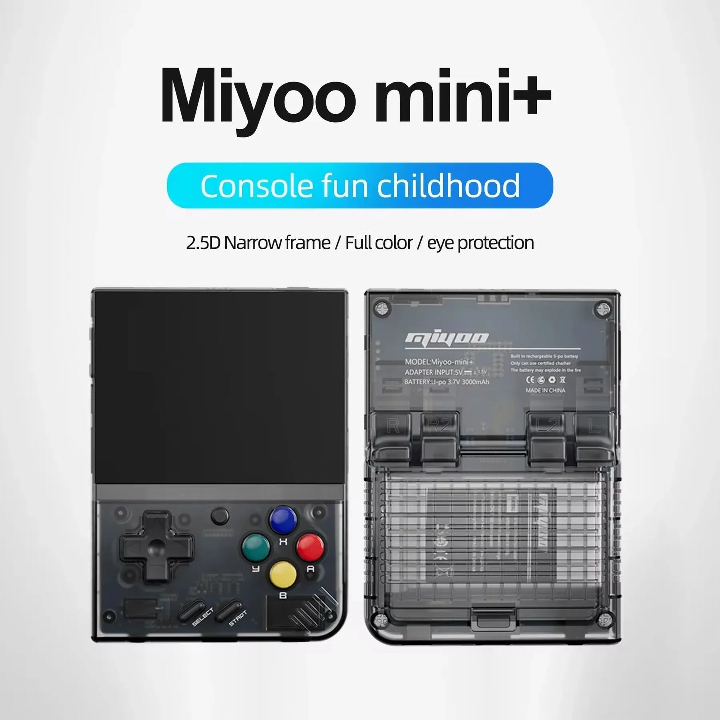 MIYOO Mini Plus Portable Retro Handheld Game Console V2 Mini+ 3.5 Inch IPS Screen Classic Video Game Console Linux System Gift.