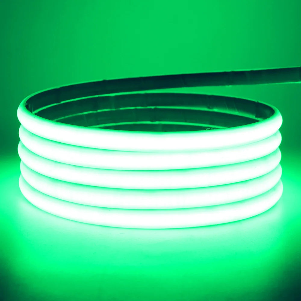 IP68 Waterproof COB LED Neon Strip Light 5m 10m 15m 20m 0.5m 12V 24V 320LED Flexible Tape Silicone Tube Lamp Liner Lighting RA90.