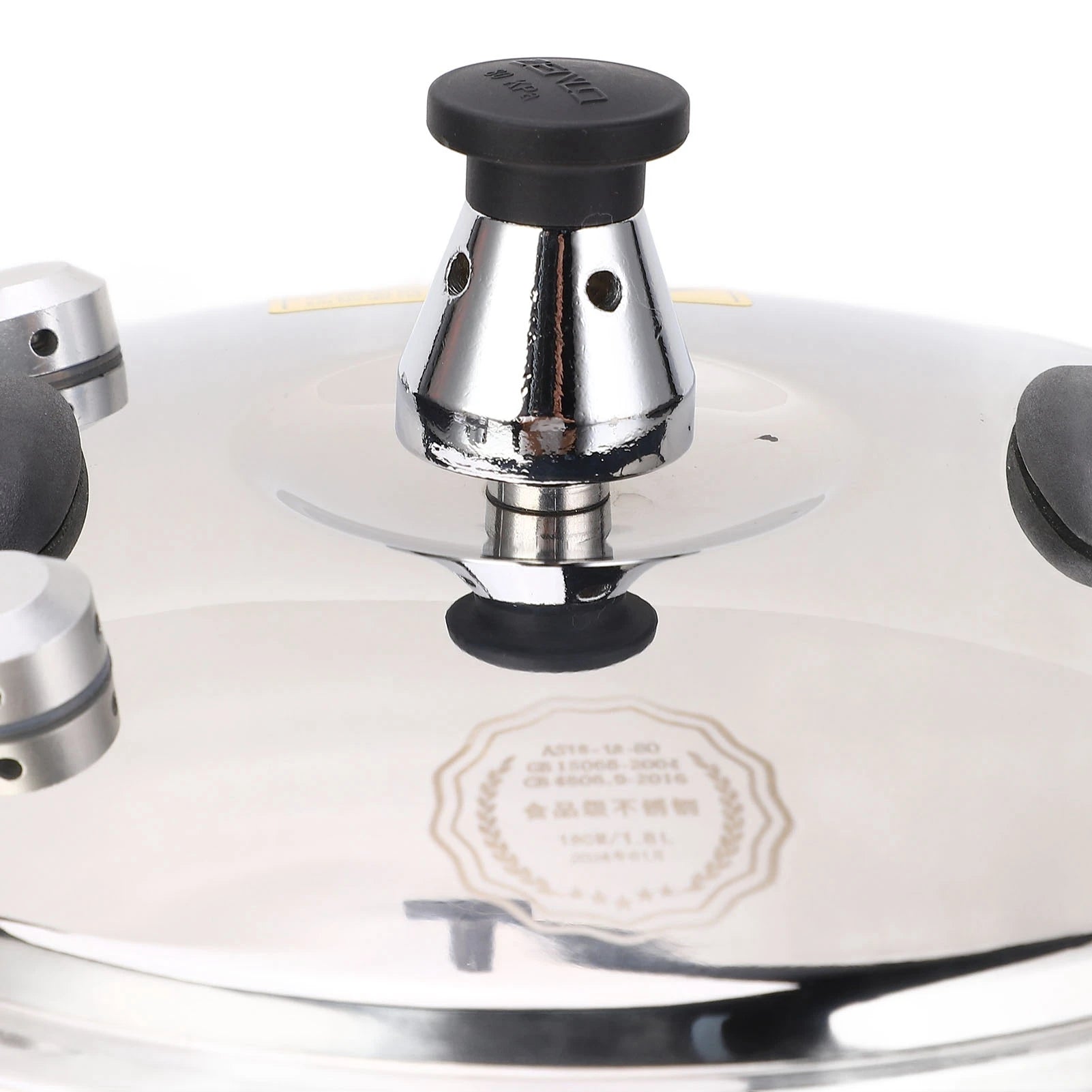 1.8L Stainless Steel Pressure Cooker Explosion Proof Stew Pot For Gas Stove Induction Cooker.