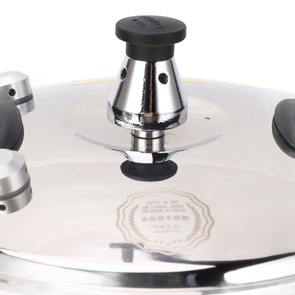 1.8L Stainless Steel Pressure Cooker Explosion Proof Stew Pot For Gas Stove Induction Cooker.