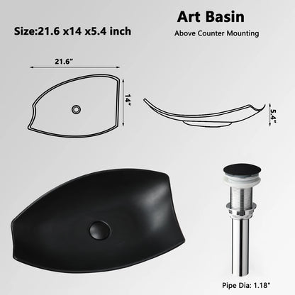 KEMAIDI Waschbecken-Set für Badezimmer, blaues Waschbecken, Deckmontage, Waschtisch-Waschbecken mit einem Griff, Aufsatzwaschbecken-Wasserhahn-Kombination