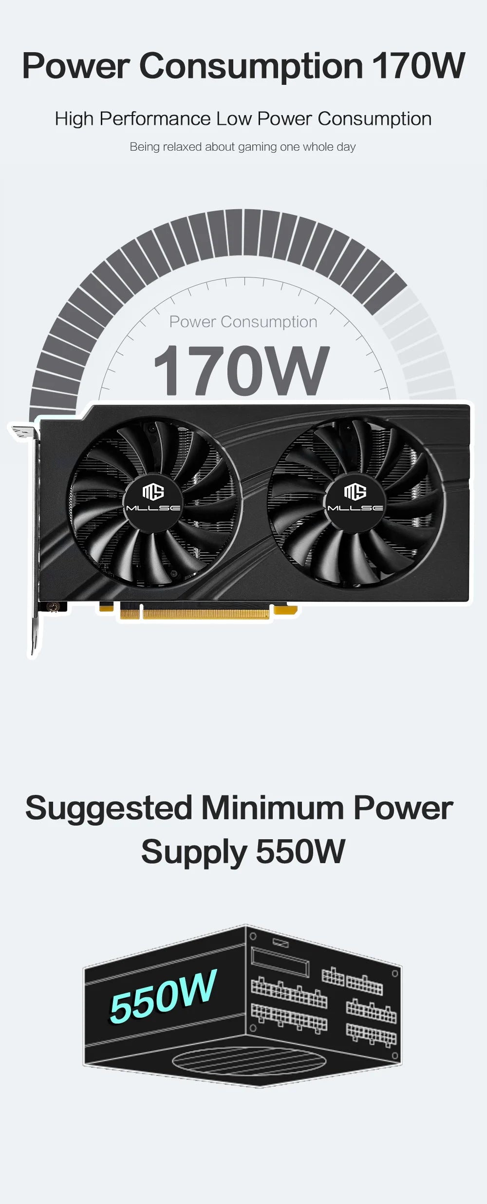 MLLSE RTX 3060 12GB Graphics Card GDDR6 192Bit PCI Express 4.0 ×16 8Pin NVIDIA GPU Rtx 3060 Gaming Video Card Placa De Video.