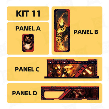 ASUS GX601 Case Lighting panel kit ARGB Laser Engraved Lighting Plate ROG Strix Helios Refit Custom PC MOD Gabinete Shroud